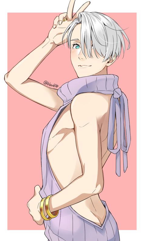 Another Virgin Killing Viktor | Virgin-Killing Sweater | Know Your Meme Virgin Killing Sweater, Ice Drawing, Ice Pictures, Virgin Killer Sweater, Victor Nikiforov, Yuri Katsuki, Freelance Artist, Yuri On Ice, Touken Ranbu