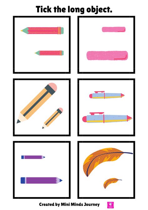 Long and short worksheet for kids toddlers nursery kindergarten jkg lkg moms parents Teachers school activity sheet for kids Math pre primary teacher math worksheet for kids toddlers nursery kindergarten jkg lkg moms parents Teachers school activity sheet free printable worksheets Long And Short Worksheet Preschool, Long And Short Activities Preschool, Long And Short Worksheet, Shape Worksheets For Preschool, Pre Primary, Primary Teacher, Kids Math, Activity Sheets For Kids, Worksheet For Kids