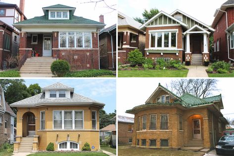 Chicago Bungalow Remodel, Brick Bungalow Exterior, Bungalow Exterior Makeover, Bungalow Landscaping, Chicago Bungalow, Chicago Brick, Bungalow Interior, Types Of Bricks, Bungalow Kitchen