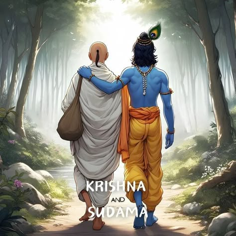 Unique Cute Shri Krishna And Sudama Cartoon Images - Wishes143.com Krishna And Sudama, Krishna Sudama, Friendship Paintings, Story Of Krishna, New Movie Images, Friendship Images, Radha Painting, Best Anime Drawings, Peace Illustration