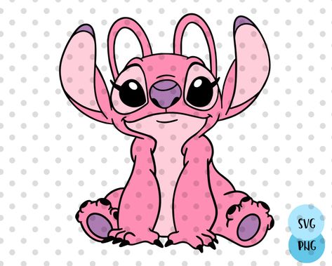 Angel Stitch Drawing, Angle From Stitch, Stitch And Angel Svg Free, How To Draw Angel From Lilo And Stitch, Pink Stitch Drawing, Stitch And Angel Drawing Easy, Stitches Girlfriend, Angel Stitch Tattoo, Angel Lilo And Stitch Drawing