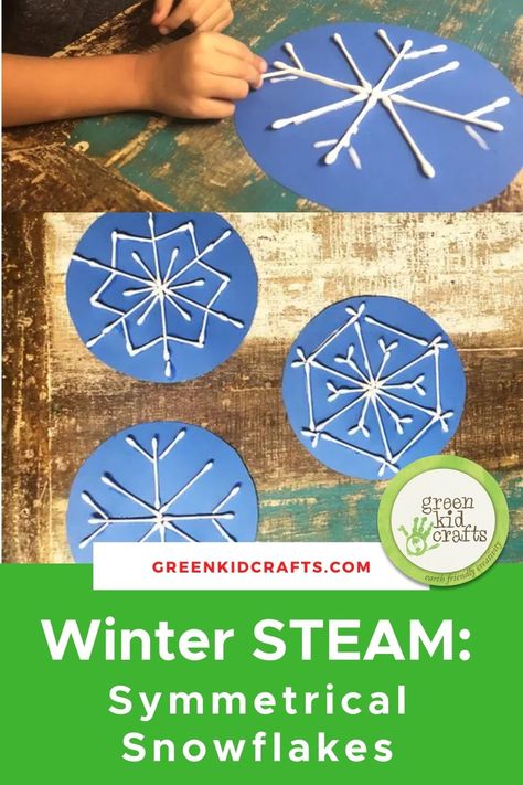 Weather Art Activities, Snowflake Project, Diy Snowflake, Winter Crafts Preschool, Weather Art, Snowflakes Art, Blue Diy, Snowflake Craft, Art Activities For Toddlers