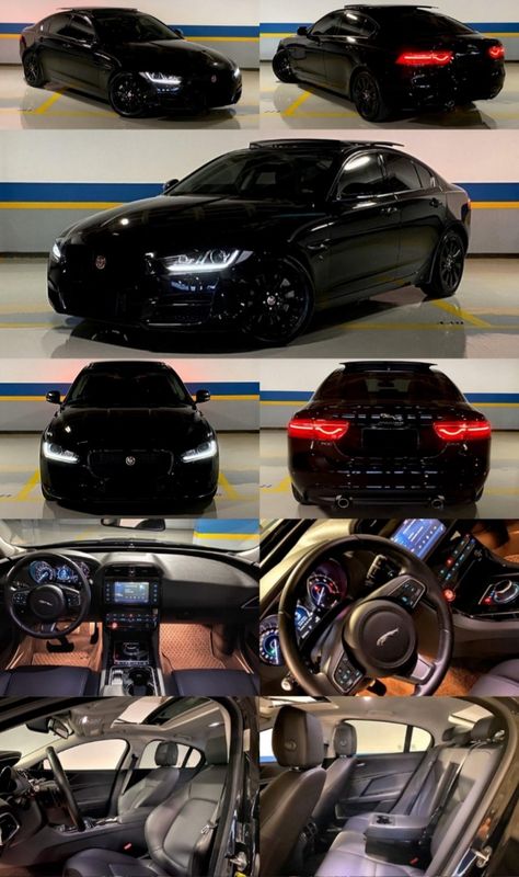 Black Jaguar Car Aesthetic, Jaguar Xf Black, Black Jaguar Car, Jaguar Aesthetic, Dodge Charger Models, Jaguar Xjl, Jaguar Auto, Dream Cars Bmw, Jaguar Cars