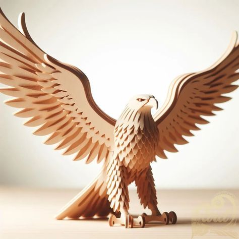 https://card9.com/ai/eagle-s-majesty Wooden Animals, Beautiful Birds, Birds, Animals, On Instagram, Instagram