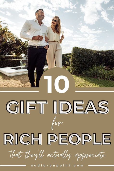 Trendy Gift Guides and Ideas! Here you will find some of the best Gifts for rich people or people who have everything! rich people birthday gifts | gifts for rich people ideas | Christmas gifts for rich people | best gifts for rich people. #gifts #richpeople #peoplewhohave everything Christmas Gift Ideas For People Who Have Everything, Gifts For Bougie Friend, Gifts For People That Have Everything, Gifts For Those Who Have Everything, 40th Birthday Gift Ideas For Women, Gifts For People Who Have Everything, Gifts For Rich People, Unisex Gift Ideas For Adults, Expensive Gifts For Women