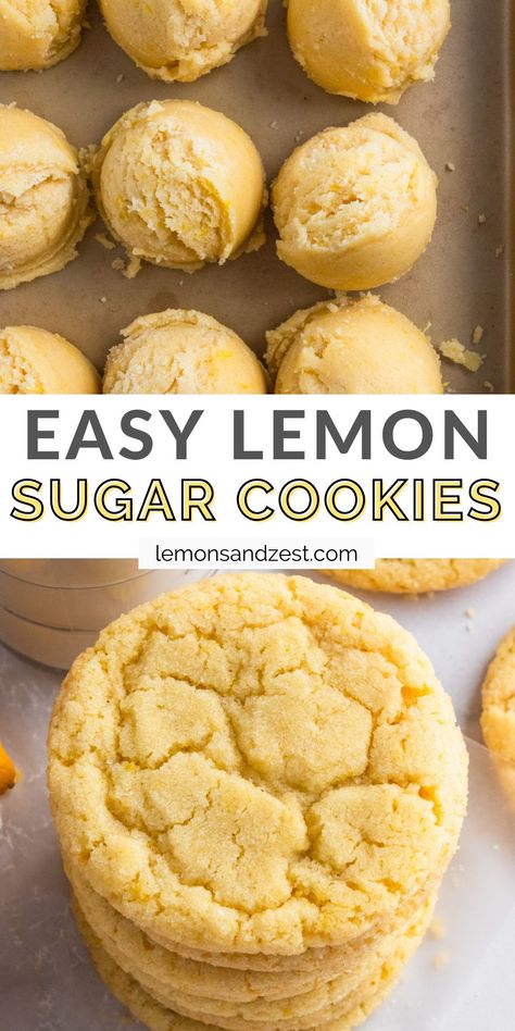 Lemon Sugar Cookies Recipe, Small Batch Cookies, Small Batch Baking, Lemon Sugar Cookies, Dinner Recipes Healthy, Lemon Sugar, Health Dinner, Dinner Recipes For Family, Lemon Cookies