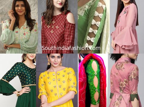 Check out latest stylish trendy kurti sleeves designs 2019 that you can try with kurtis, kurtas, salwar kameez, anarkali suits Salwar Sleeve Designs Pattern, Chudidar Sleeve Designs Latest, Kurti Slive Designs Latest, Salwar Sleeves Pattern, Elbow Hands Designs For Kurtis, Full Slives Designs For Kurti New, Anarkali Sleeves Designs, Neck And Sleeves Designs For Suits, Salwar Sleeve Designs