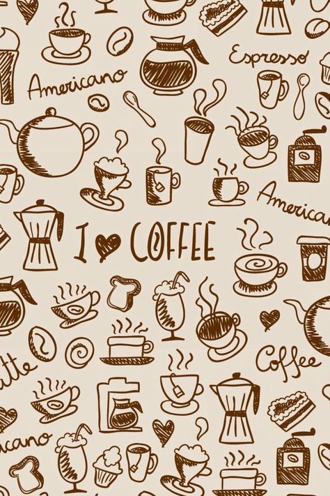 Wallpaper Coffee, Food Wallpaper, Love Coffee, We Heart It, Calligraphy, Cafe, I Love, Lost, Coffee