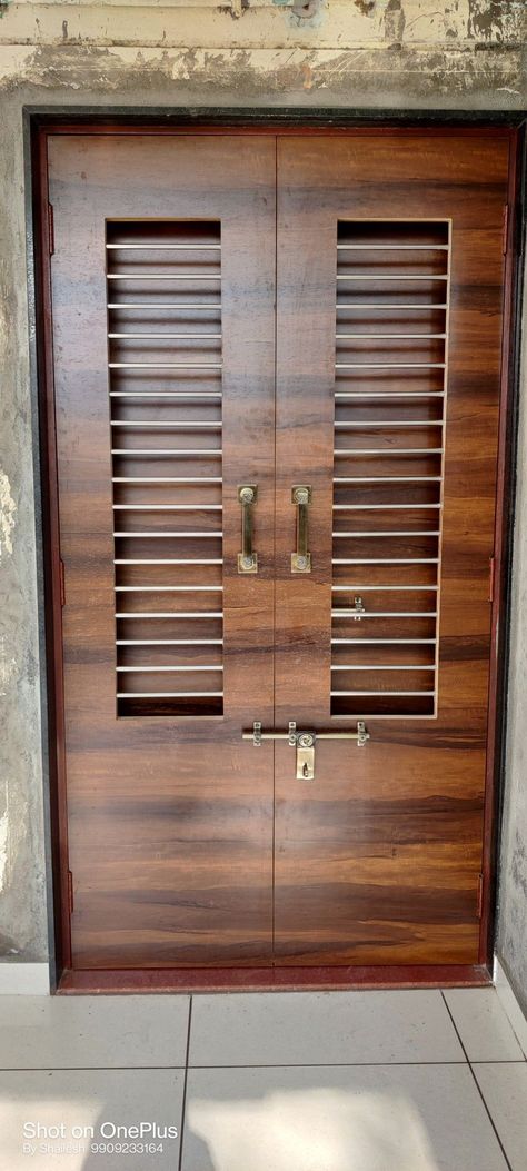 Lastest wooden door ideas Trending wooden door designs 2023 Stylish wooden door ideas Indian Home Door Designs, Double Door Safety Door Design, Safety Double Door Design Entrance, Grill Door Design Front Entry Indian, Double Door Jali Design, Double Door Design Wood Jali, Main Door Jali Design Entrance Modern, Wooden Door Ideas, Wooden Double Front Doors