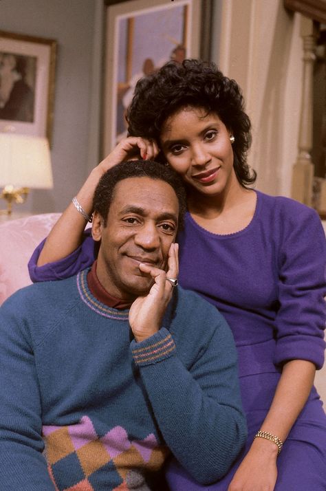 Bill Cosby & Phylicia Rashād as 'Cliff & Clair Huxtable' in The Cosby Show (1984-92, NBC) Phylicia Rashad, The Cosby Show, Black Tv, Bill Cosby, Black Hollywood, Tv Couples, Movie Couples, Famous Faces, Classic Tv