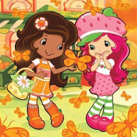 the orange juice to my strawberry wine 🍊🍓 Blossom Costumes, Best Friend Costumes, Halloween Outfits For Kids, Strawberry Shortcake Costume, Halloween Duos, Strawberry Shortcake Cartoon, 4b Hair, Matching Halloween Costumes, Strawberry Shortcake Characters