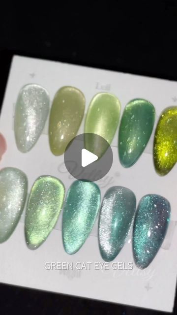 Vettsy on Instagram: "🍀 All the pretty green cat eye shades for St Patrick’s nail art & the Spring🍀 Which one is your favorite? 😻  👉 Shop the same nail supplies via my bio or visit vettsy.com  Follow @vettsystore & @vettsynails for more nail inspiration 🧚‍♀️  👭Tag friends who would like this👭  #vettsynails #nailsupply #nailsupplies #green #greennails #greencateyes #cateyenails #cateyegel #magneticnails #springnails #lovespring" Green Cat Eye Nails, Green Cat Eye, Nail Effects, Green Cat, Magnetic Nails, Tag Friends, Cat Eye Gel, Cat Eye Nails, Nail Supplies