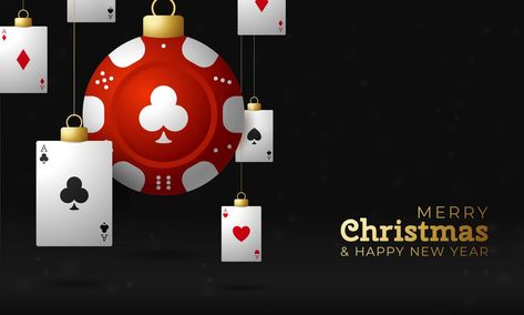 Poker Chip, Casino Poker, Xmas Ideas, Poker Chips, Hang On, Black Background, Black Backgrounds, Christmas Card, Poker