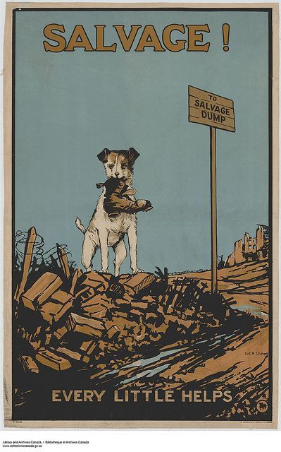 A British World War I war effort poster that reads “Salvage! Every Little Helps”. Ww1 Posters, Ww2 Propaganda, Wwii Propaganda, Ww2 Posters, Wwii Posters, Military Poster, Propaganda Poster, Propaganda Art, Terra Nova