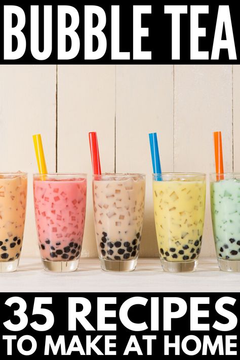 Make Bubble Tea At Home, Bubble Tea Recipes, Make Bubble Tea, Bubble Tea At Home, Boba Tea Recipe, Boba Recipe, Bubble Tea Flavors, How To Make Bubbles, Soda Italiana