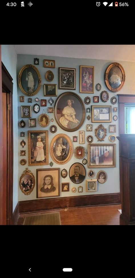 Victorian Picture Wall, Victorian Photo Frame, Display Old Photos, Ancestry Photo Wall, Square Photo Wall, Ancestry Wall, Vintage Photo Wall, Vintage Frame Wall, Antique Gallery Wall