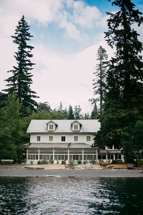 Lake Crescent Lodge wedding in Olympic National Park. Lake Crescent Lodge, Nita Lake Lodge Wedding, Lake Crescent, Pacific Northwest Wedding, Wedding At Lake, Crescent Lake, River Lodge, Lake Lodge, Washington Wedding