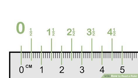 How to Read a Ruler: 10 Steps (with Pictures) - wikiHow Ruler Cm, Hemming Pants, Reading A Ruler, Centimeter Ruler, Metric Conversion, Metric Conversions, Ruler Measurements, Taking Measurements, Math Measurement