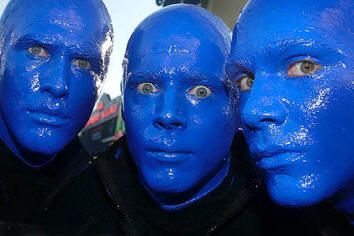 What does the Blue Man group use to look so blue? Blue Man Group, Trendy Hair Color, Deep Blue Sea, Hair Color Blue, Feeling Blue, Love Blue, True Blue, Blue Paint, Something Blue