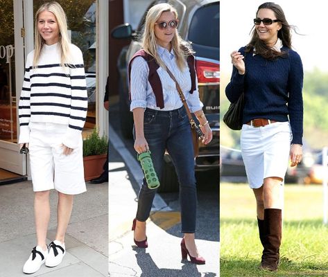 celebrities with a preppy look | 40plusstyle.com Preppy Celebrities, Preppy Style Over 40, Wasp Style, Capsule Wardrobe Preppy, Preppy Capsule Wardrobe, Preppy Style Outfits, Preppy Looks, Estilo Preppy Chic, Classic Preppy Style