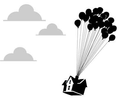 Up House Svg Free, Disney Up House, House Black And White, Silhouette Disney, Up Pixar, House Silhouette, Cloud Illustration, Disney Rooms, Disney Up