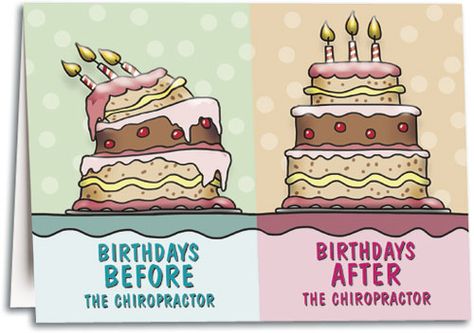 Chiropractic Birthday Cards | SmartPractice Chiropractic Chiropractic Therapy, Chiropractic Adjustment, Wellness Studio, Birthday Card Template, Chiropractic, Card Template, Special Day, Birthday Cards, I Hope