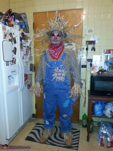 Scarecrow Man Costume, Man Scarecrow Costume, Male Scarecrow Costume, Couples Scarecrow Costume, Scarecrow Costume Men, Mens Scarecrow Costume, Scarecrow Costume Diy, Adult Costumes Diy, Farmer Costume