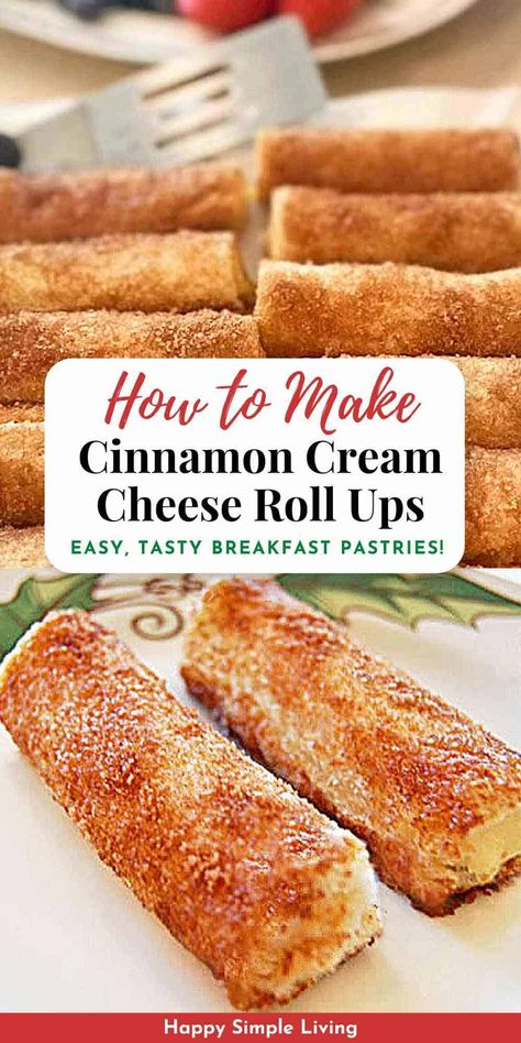 Cinnamon Cream Cheese Roll Ups, Cream Cheese Roll Ups, Pumpkin Cream Cheese Roll, Cheese Roll Ups, Cream Cheese Roll Up, Butter Crust, Cheese Roll, Cream Cheese Rolls, Cinnamon Cream Cheese