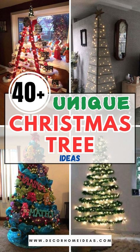 Most Unique Christmas Trees, Unusual and extraordinary Christmas trees #Christmas #trees #decorhomeideas Unique Christmas Trees Ideas, Unconventional Christmas Trees, Unique Christmas Tree Ideas, Christmas Trees Ideas, Christmas Tree Designs, Unique Christmas Trees, Christmas Tree Ideas, Unique Christmas, Christmas Trees