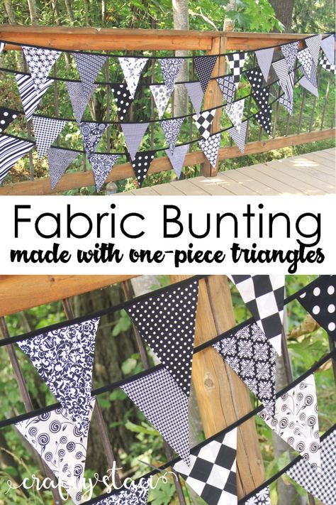 Crafty Staci, Bunting Template, Bunting Pattern, Make Bunting, Bunting Diy, Triangle Banner, Kirkenes, Flag Garland, How To Make Decorations