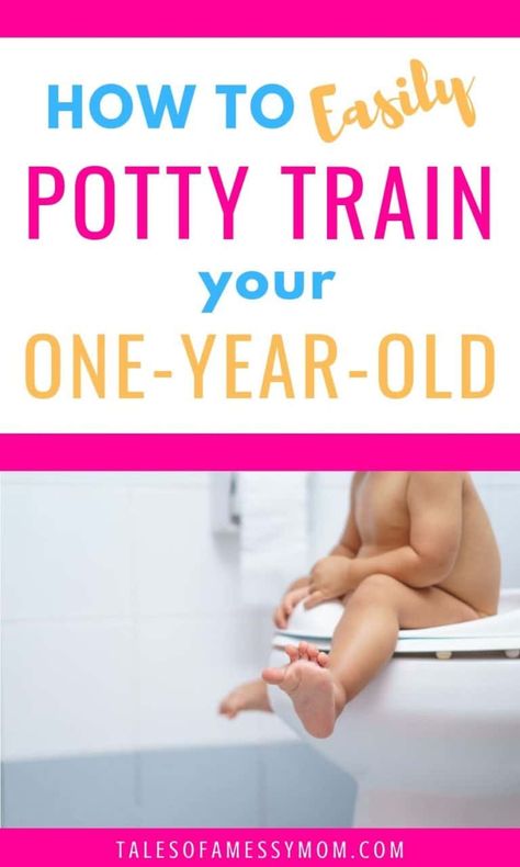 How to (Gradually) Potty Train Your One Year Old - Tales of a Messy Mom Early Potty Training, Boys Potty, Potty Training Girls, Toddler Potty, Potty Training Boys, Starting Potty Training, Toddler Potty Training, Potty Training Chart, Kids Potty