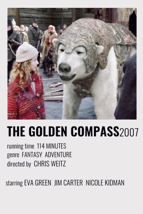 The Golden Compass Movie, Golden Compass Movie, Minimalist Movie Posters, Golden Compass, Iconic Movie Posters, The Golden Compass, Polaroid Poster, Minimalist Movie Poster, Film Posters Vintage