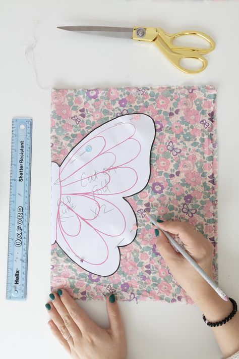 Butterfly Sewing Pattern Free, Sewn Butterfly Wings, Quilted Fairy Wings Pattern, Butterfly Pillow Pattern Sewing, Butterfly Pillow Pattern Free, Sewing Butterfly Wings, Butterfly Plush Pattern, Butterfly Stuffed Animal Pattern, Diy Butterfly Wings Fabric