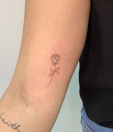 Fine Like Rose Tattoo, Small Rose Flower Tattoo, Small Fine Line Rose Tattoo, Rose Aesthetic Tattoo, Fine Rose Tattoo, Micro Rose Tattoo, Simplistic Rose Tattoo, Fine Line Rose Tattoo Small, Rose Tattoo Aesthetic