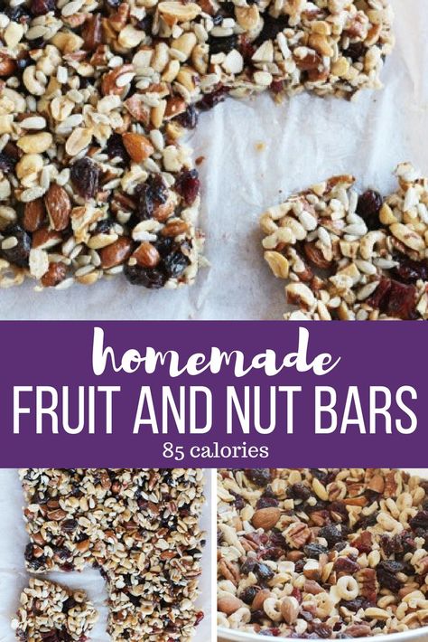 Kitchen Sink Bars, Diy Oatmeal, Fruit And Nut Bars, Nut Bars, Nut Granola, Slender Kitchen, Weight Watchers Snacks, Weight Watchers Recipes Desserts, Power Bar