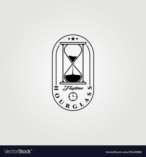 On Time Logo, Time Logo Design Clock, Hourglass Graphic Design, Clock Logo Design, Clock Graphic Design, Time Logo Design, Hourglass Illustration, Hourglass Logo, Clock Logo