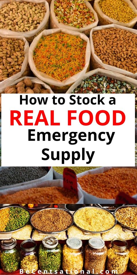 If you haven't already stocked some supplies or have some foods stashed away with no real rhyme or reason why you chose them, except for they were on sale and you thought they might have a long shelf Dry Foods To Stock Up On, Survival Food Recipes, Survival Foods That Last Forever, Survival Storage, Emergency Preparedness Checklist, Emergency Preparedness Food Storage, Survival Food Storage, Survival Skills Emergency Preparedness, Rhyme Or Reason