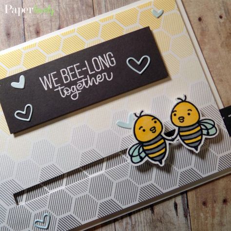 10 Cards | 1 Kit – SSS July 2019 Card Kit (Part 2 of 2) – PaperLovely Diy Slider Card, Bee Thankful, Thank U Cards, Spinner Card, Mommy To Bee, Birthday Card Drawing, Weather Today, Slider Cards, Love Doodles