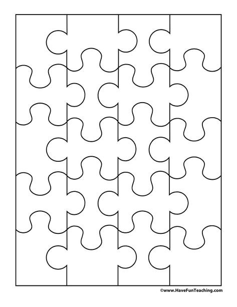 Blank Puzzle Puzzle Art Diy, Paper Craft Templates Printable, Escape Room Ideas, Blank Puzzle, Puzzle Piece Template, Puzzle Piece Crafts, Love Puzzle, Picture Puzzle, Have Fun Teaching