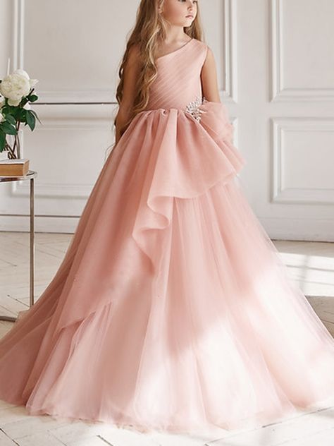 LaLamira#Well-made flower girl gowns.#girl dress#Ball Gown#Party Dresses #Birthday Dresses#Little Princess #Dream Dress#Kids Wear #Special Occasion Baby Bridesmaid Dresses, Gaun Tulle, Pageant Wear, Sweet Dresses, Gown Ideas, Kids Formal, Flowing Dresses, Pageant Dresses, Flower Girl Dress