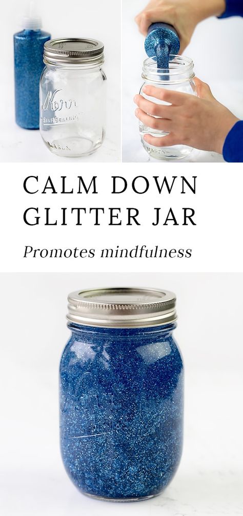 Mindfulness is an important skill for kids to develop. Learn how to make a calm down glitter jar to promote mindfulness and calm in your home or classroom. #glitterjar #socialemotionallearning #sensorybottles #glittertimer #calmdown #angermanagement via @https://www.pinterest.com/fireflymudpie/ Glitter Jars Diy, Calming Jar, Calm Down Jar, Glitter Jars, Sensory Bottles, Mindfulness For Kids, Glitter Diy, Mason Jar Crafts, Jar Crafts