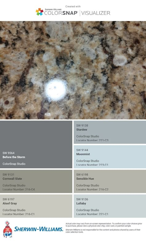 I just created this color palette with the Sherwin-Williams ColorSnap® Visualizer app on my Android phone. What do you think? You can learn more about ColorSnap Visualizer and get it on your phone free by visiting http://getcolorsnap.com. Santa Cecilia Granite Color Scheme Kitchen, Earthy Granite Countertops, Two Tone Kitchen Cabinets Brown Granite, Venetian Gold Granite Kitchen Update, Brown Granite Countertops Bathroom, Brown Granite Texture, Santa Cecilia Granite Color Scheme, Ceramic Countertops, Gold Granite Countertops