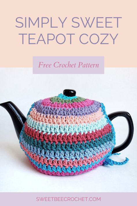 Crochet Teapot Cozy Pattern Free Tea Cosies, Teapot Cozy Crochet Pattern Free, Tea Pot Cozy Crochet Pattern, Crochet Tea Cozy Free Pattern Easy, Crochet Tea Cosy Free Pattern Easy, Crochet Tea Pot Cozy, Crochet Teapot Cozy, Tea Cosy Sewing Pattern, Crochet Tea Cosy Free Pattern