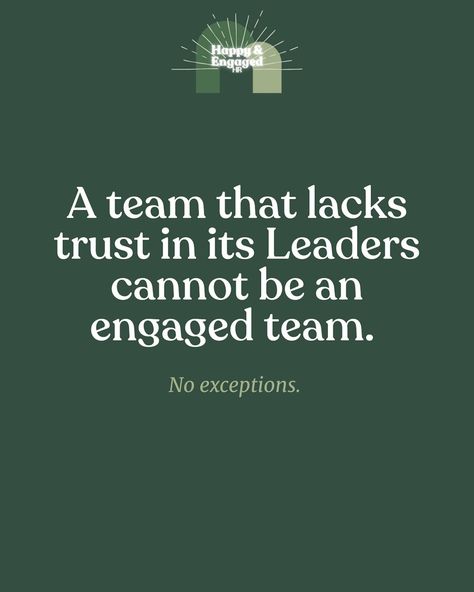 ✨The most important thing you can do as a Leader is ensure you’re continually focused on building and maintaining trust amongst your team. If the trust isn’t there, any other efforts you’re putting in aren’t making the impact you want them to. _ Hi, I’m Hannah! I have over a decade of People/HR experience in tech start-ups. Follow me for all things impacting employee engagement & employee experience. Happy, engaged employees are good for business. . . . #Trust #Transparency #Leadership #Emp... Employee Experience, Employee Engagement, Start Ups, A Team, You Can Do, Leadership, Ups, Good Things, Building