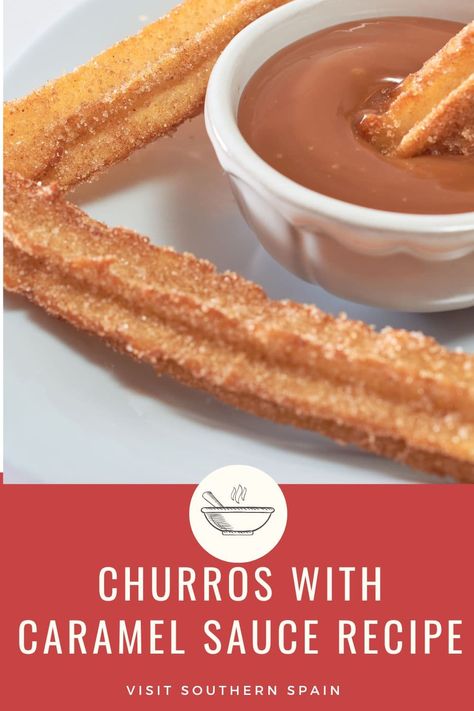 Are you looking for an Easy Churros With Caramel Sauce Recipe? ndulge in the perfect dessert combo with churros with salted caramel sauce! Crispy, golden churros paired with a rich, homemade caramel dipping sauce for churros will satisfy any sweet tooth. Learn how to make this irresistible treat at home with an easy recipe for both the churros and caramel. Elevate your dessert game with the ultimate pairing of churros and caramel sauce! #churroswithcaramelsauce #churros #spanishchurrosrecipe Dipping Sauce For Churros, How To Make Churros At Home, Churro Dipping Sauce, How To Make Churros, Sauce For Churros, Spanish Churros Recipe, Spanish Flan Recipe, Make Churros, Gluten Free Churros