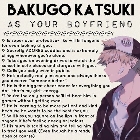 Puppy Boyfriend Anime, Bakugou Cuddling Y/n, Bnha As Boyfriend, Mha Boyfriend Headcanons, Shy Boyfriend Anime, Overprotective Boyfriend Anime, Bakugo Boyfriend Scenarios, Anime Character As Your Boyfriend, As Boyfriend Anime