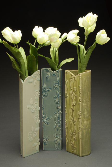 Extruded Ceramics, Carving Ceramics, Hand Built Vase, Slab Ceramics, Wedding Vase, Paper Vase, Sculptures Céramiques, Pottery Handbuilding, Slab Pottery