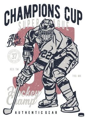 Displate is a one-of-a-kind metal poster designed to capture your unique passions. Sturdy, magnet mounted, and durable – not to mention easy on the eyes! Sports Man Cave, College Wall Art, Hockey Posters, Vintage Foto's, Usa Hockey, Tshirt Design Inspiration, Sports Art, Event Poster, Cartoon Character Design