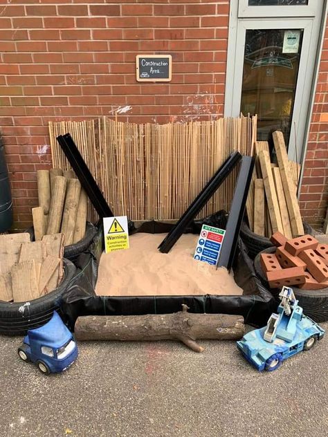 Outdoor Role Play Area, Small Eyfs Outdoor Area, Sand Area Eyfs Outdoor, Preschool Outside Play Areas, Sen Outdoor Area, Tyres Eyfs Outdoor Areas, Nursery Outdoor Area, Outdoor Areas Eyfs, Reception Outdoor Area