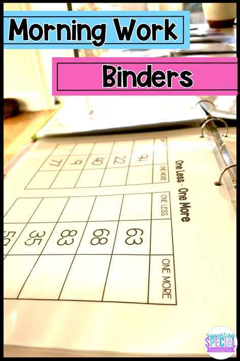 When your special education classroom has a variety of student levels in it, it can be a lot of work to make sure you are differentiating and meeting the needs of all your students. Discover how you can create personalized learning with these morning work binders and have your students be engaged and gain independence. Morning Work Special Education, Morning Work Binder, Work Binder, Kindergarten Special Education, Behavior Management Strategies, Busy Binder, Classroom Materials, Inclusion Classroom, Expressive Language